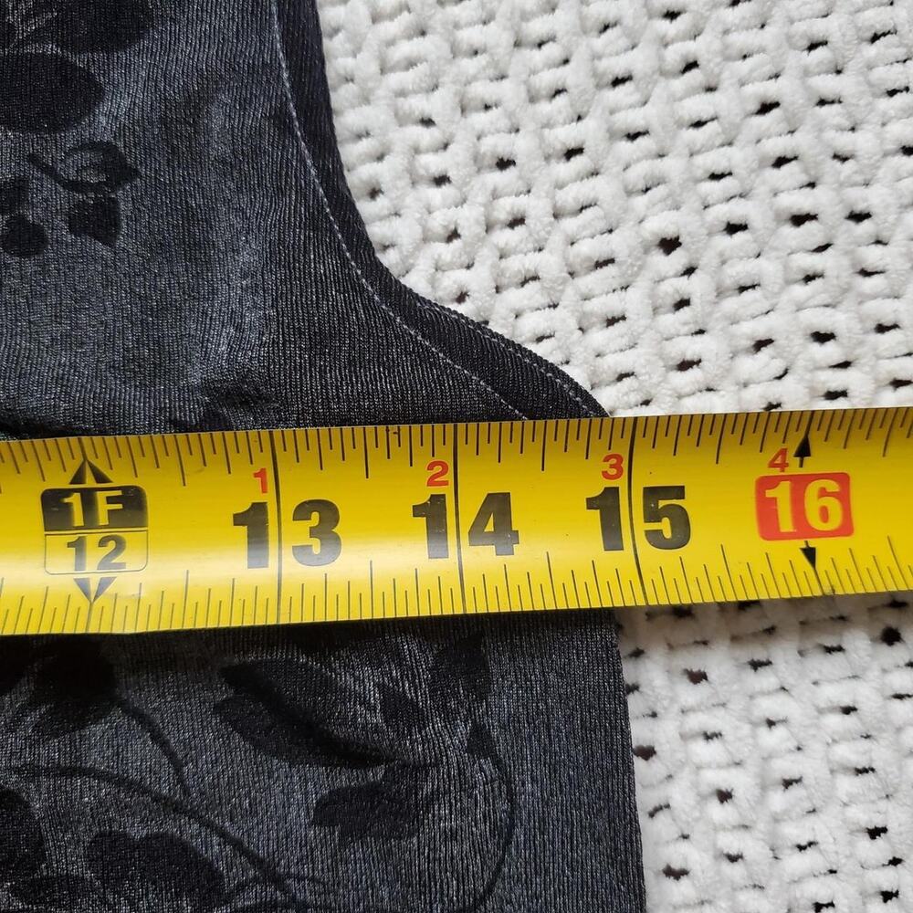 Y2k thin graphic flower sheer tank top - Picture 3 of 5